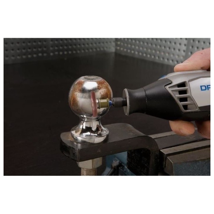 Brosse abrasive de précision DREMEL S471 - Diametre 25mm - Grain 36 - Pour Ponçage et Polissage Brosse abrasive de précision DREMEL S471 - Diametre 25mm - Grain 36 - Pour Ponçage et Polissage