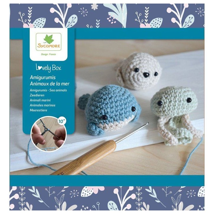 Lovely Box - SYCOMORE - Amigurumi - Animaux de la mer - Des 10 ans Lovely Box - SYCOMORE - Amigurumi - Animaux de la mer - Des 10 ans