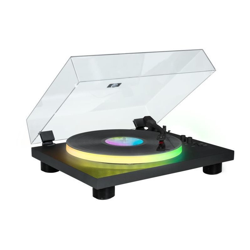 Tourne-disques BIGBEN INTERACTIVE PARTYBTTDLIGHT - Plateau lumineux - Tourne-disques BIGBEN INTERACTIVE PARTYBTTDLIGHT - Plateau lumineux -