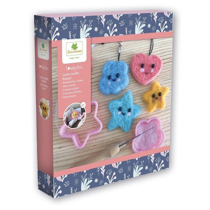 Lovely Box - SYCOMORE - Laine cardée - Kawaii - Des 10 ans Lovely Box - SYCOMORE - Laine cardée - Kawaii - Des 10 ans