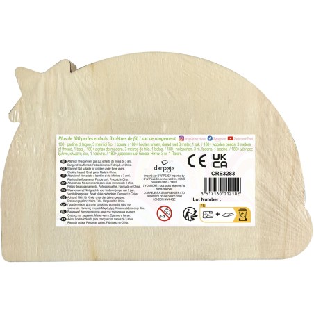 Coffret de perles en bois - SYCOMORE - Arc-en-ciel - Des 4 ans