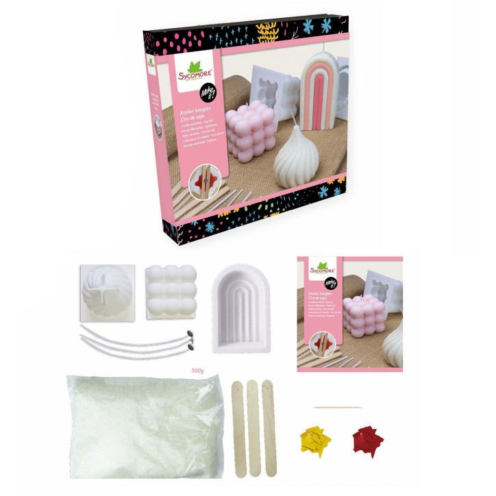 Atelier bougies - SYCOMORE - Make it XL - Cire de soja - Des 12 ans Atelier bougies - SYCOMORE - Make it XL - Cire de soja - Des 12 ans