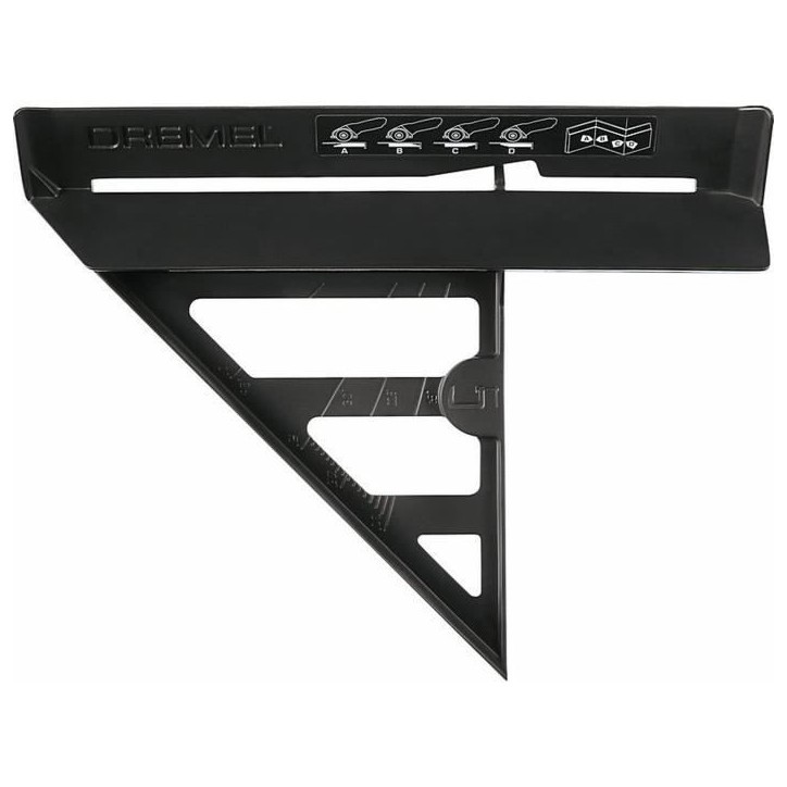 Guide de découpe DREMEL S840 - pour scie compacte DSM20 - découpes en onglet, biseau et droites Guide de découpe DREMEL S840 - pour scie compacte DSM20 - découpes en onglet, biseau et droites