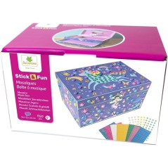 3D Mosaiques - SYCOMORE - Stick'N Fun - Boîte a musique Licorne - Des