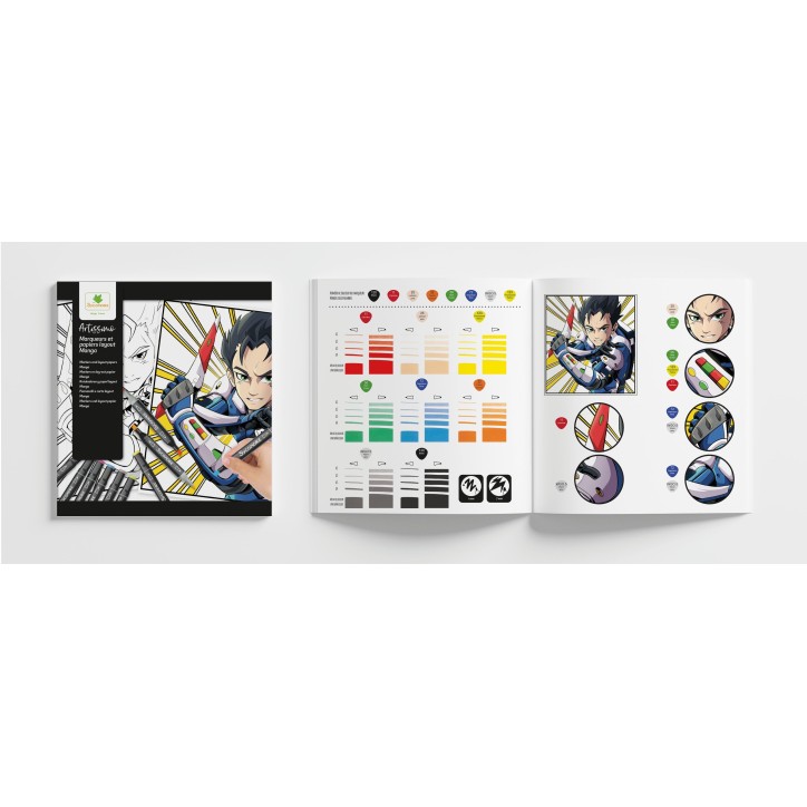 Coffret créatif - SYCOMORE - Layout et marqueurs - Manga Garçon - Des 10 ans Coffret créatif - SYCOMORE - Layout et marqueurs - Manga Garçon - Des 10 ans