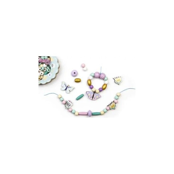 Coffret de perles en bois - SYCOMORE - Papillon - Des 4 ans Coffret de perles en bois - SYCOMORE - Papillon - Des 4 ans