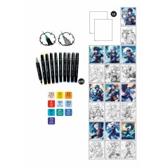 Coffret créatif - SYCOMORE - Layout et marqueurs - Héros guerriers -