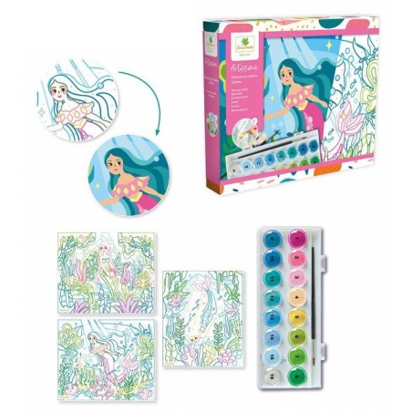 Kit créatif Peinture au numéro - SYCOMORE - Artissimo - Sirenes - Des 7 ans