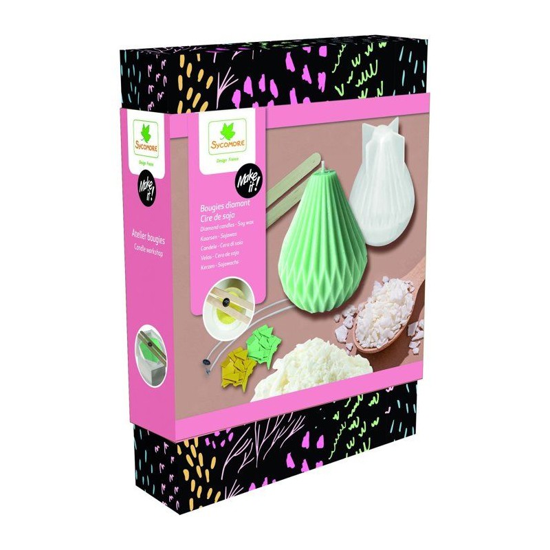 Atelier bougies diamant - SYCOMORE - Make it S - Cire de soja - Des 12