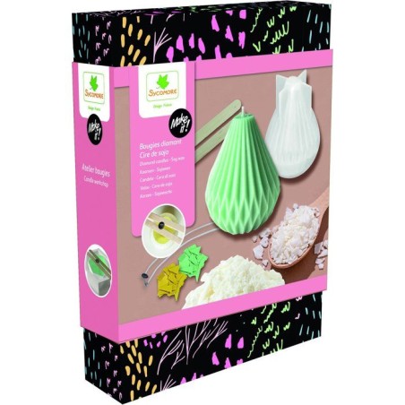 Atelier bougies diamant - SYCOMORE - Make it S - Cire de soja - Des 12