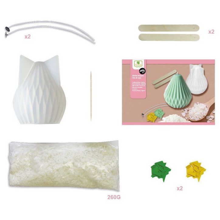 Atelier bougies diamant - SYCOMORE - Make it S - Cire de soja - Des 12 ans Atelier bougies diamant - SYCOMORE - Make it S - Cire de soja - Des 12 ans