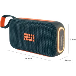 Enceinte bluetooth lumineuse - BIGBEN PARTY - Bleu et orange