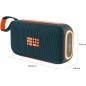 Enceinte bluetooth lumineuse - BIGBEN PARTY - Bleu et orange