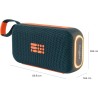 Enceinte bluetooth lumineuse - BIGBEN PARTY - Bleu et orange
