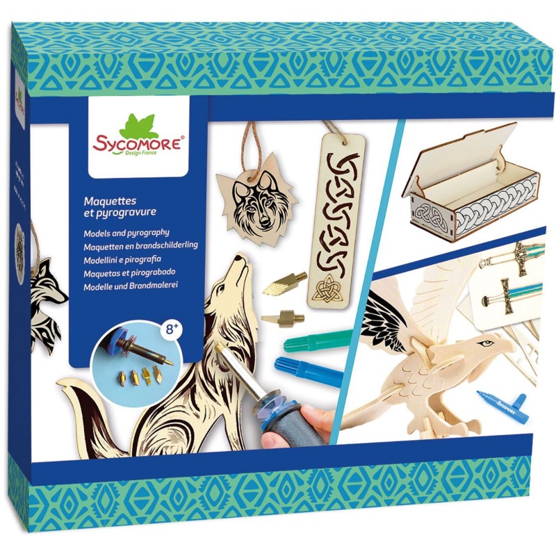 Maquettes et pyrogravure - SYCOMORE - Celtique - Des 8 ans