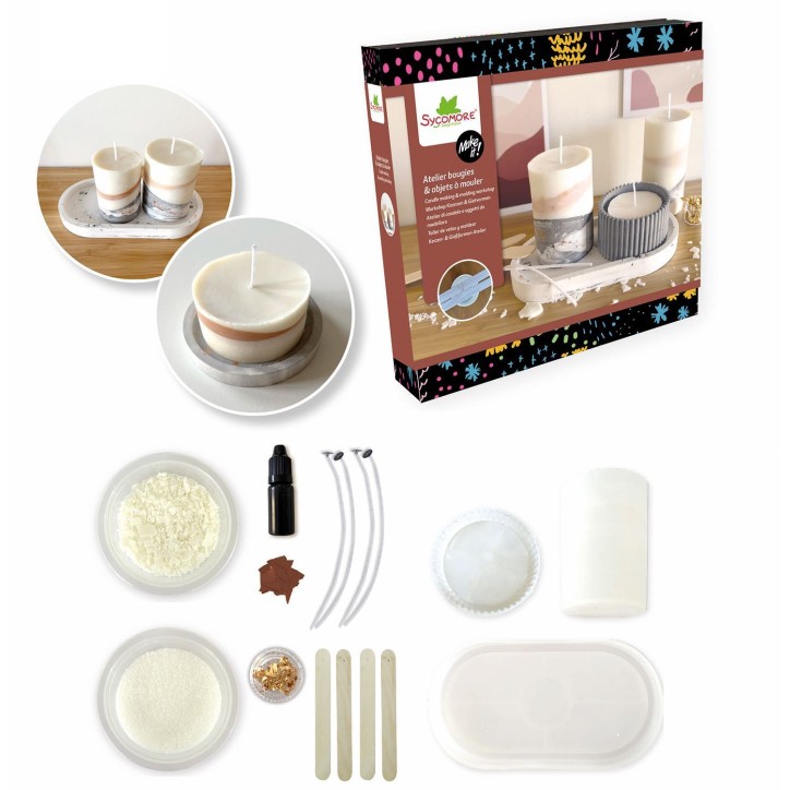 Atelier bougies et jesmonite - SYCOMORE - Make it XL - Des 12 ans Atelier bougies et jesmonite - SYCOMORE - Make it XL - Des 12 ans
