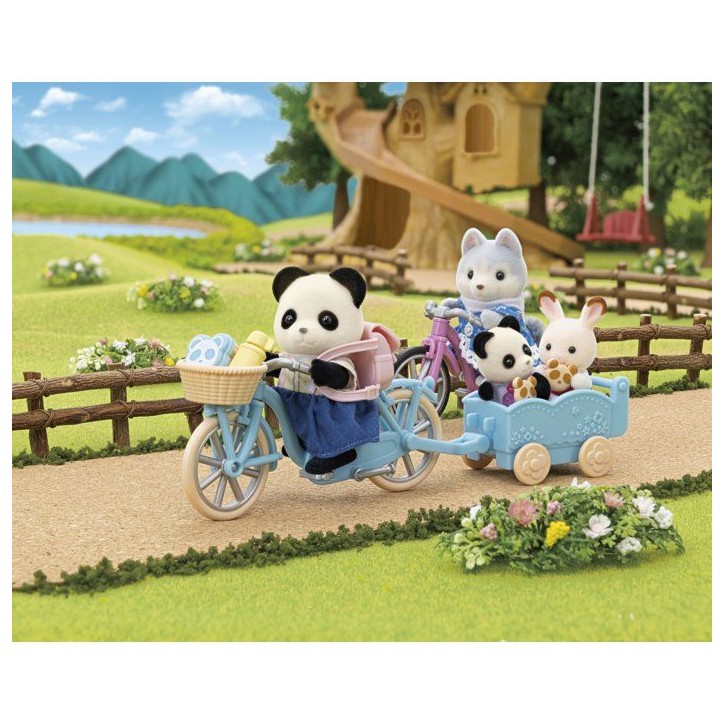 La fille panda, son vélo et sa remorque - Sylvanian Families - 5652 La fille panda, son vélo et sa remorque - Sylvanian Families - 5652