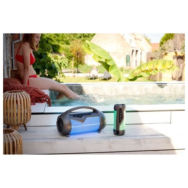 BIGBEN PARTYBTIPLITE Enceinte Bluetooth - USB SD AUX-IN - 30cm - 50W - IPX54 - Outdoor