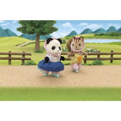La fille panda, son vélo et sa remorque - Sylvanian Families - 5652