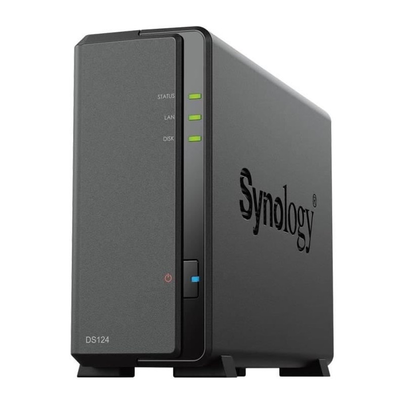 Serveur NAS - SYNOLOGY - DS124 - 1 baie - Gigabit Ethernet - RAM 1 Go
