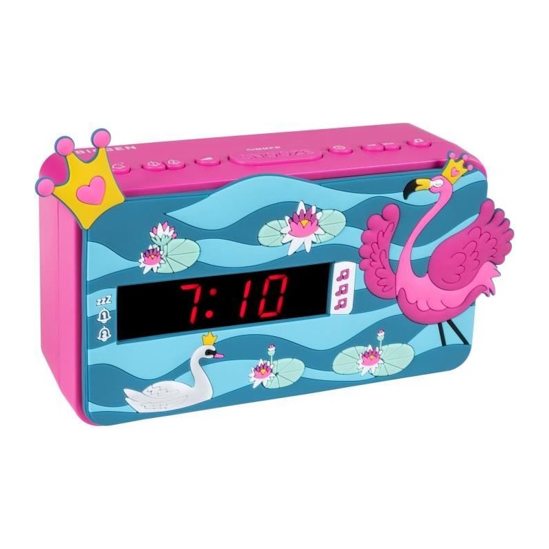 Réveil LED BIGBEN INTERACTIVE R15PRINCESS3D - Effet 3D - Décor princ Réveil LED BIGBEN INTERACTIVE R15PRINCESS3D - Effet 3D - Décor princ