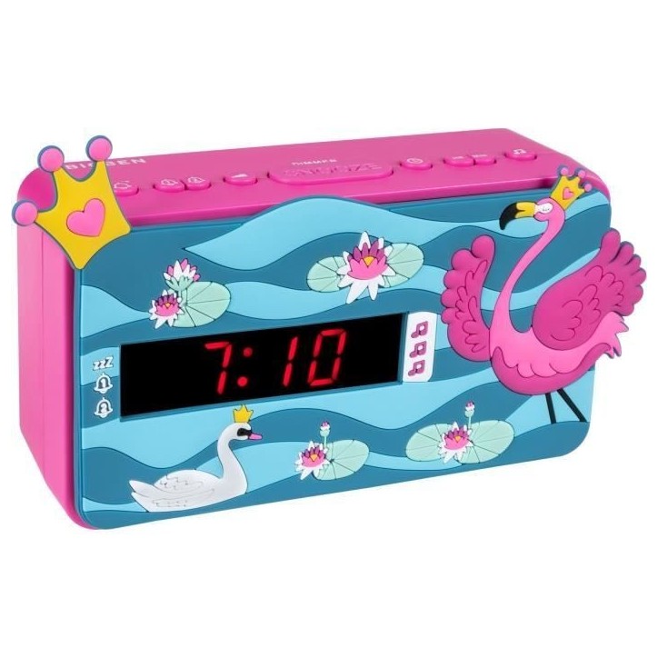 Réveil LED BIGBEN INTERACTIVE R15PRINCESS3D - Effet 3D - Décor princesse Réveil LED BIGBEN INTERACTIVE R15PRINCESS3D - Effet 3D - Décor princesse