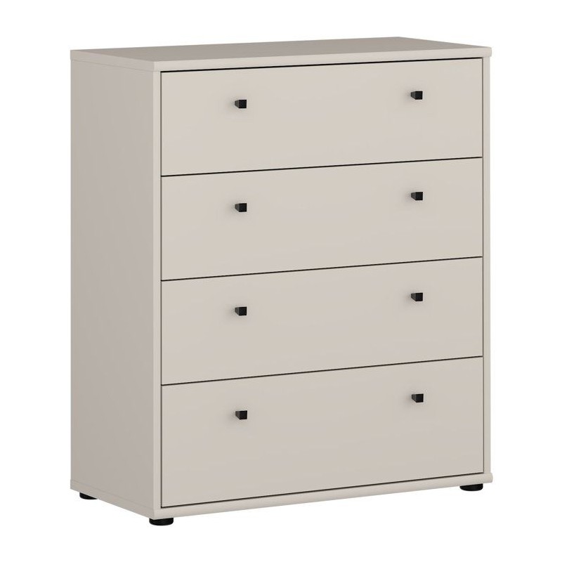 Commode TEMPRA 4 Tiroirs - Décor cachemire – L 73,7 × P 34,8 × H