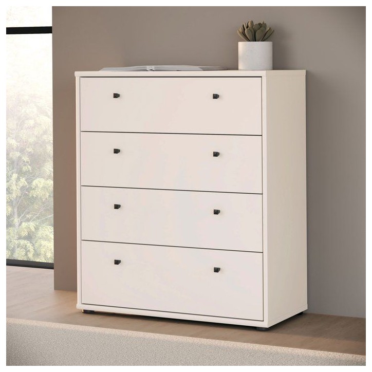 Commode TEMPRA 4 Tiroirs - Décor cachemire – L 73,7 × P 34,8 × H 85,5 cm Commode TEMPRA 4 Tiroirs - Décor cachemire – L 73,7 × P 34,8 × H 85,5 cm
