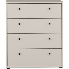 Commode TEMPRA 4 Tiroirs - Décor cachemire – L 73,7 × P 34,8 × H