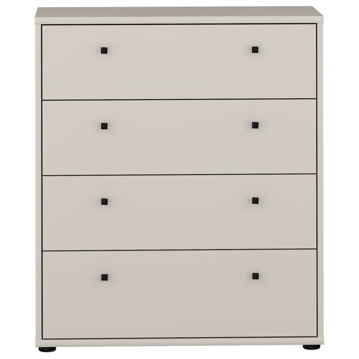 Commode TEMPRA 4 Tiroirs - Décor cachemire – L 73,7 × P 34,8 × H 85,5 cm Commode TEMPRA 4 Tiroirs - Décor cachemire – L 73,7 × P 34,8 × H 85,5 cm