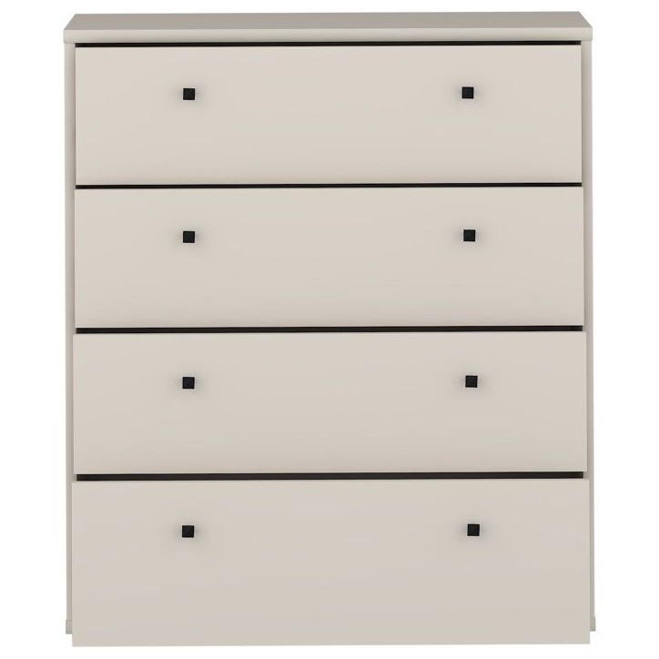 Commode TEMPRA 4 Tiroirs - Décor cachemire – L 73,7 × P 34,8 × H 85,5 cm Commode TEMPRA 4 Tiroirs - Décor cachemire – L 73,7 × P 34,8 × H 85,5 cm