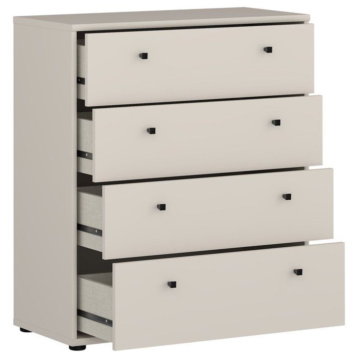 Commode TEMPRA 4 Tiroirs - Décor cachemire – L 73,7 × P 34,8 × H 85,5 cm Commode TEMPRA 4 Tiroirs - Décor cachemire – L 73,7 × P 34,8 × H 85,5 cm