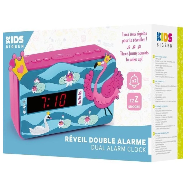 Réveil LED BIGBEN INTERACTIVE R15PRINCESS3D - Effet 3D - Décor princesse Réveil LED BIGBEN INTERACTIVE R15PRINCESS3D - Effet 3D - Décor princesse