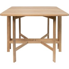 Table de jardin - FERRET - Pliante - Bois d'Acacia FSC - 21/55/90 x 90 x 75 cm - 4 personnes