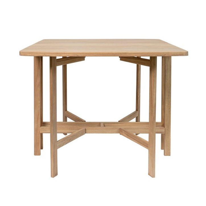 Table de jardin - FERRET - Pliante - Bois d'Acacia FSC - 21/55/90 x 90 x 75 cm - 4 personnes Table de jardin - FERRET - Pliante - Bois d'Acacia FSC - 21/55/90 x 90 x 75 cm - 4 personnes