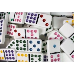DOMINO Double 9 - Jeux de société - TACTIC - Des 7 ans