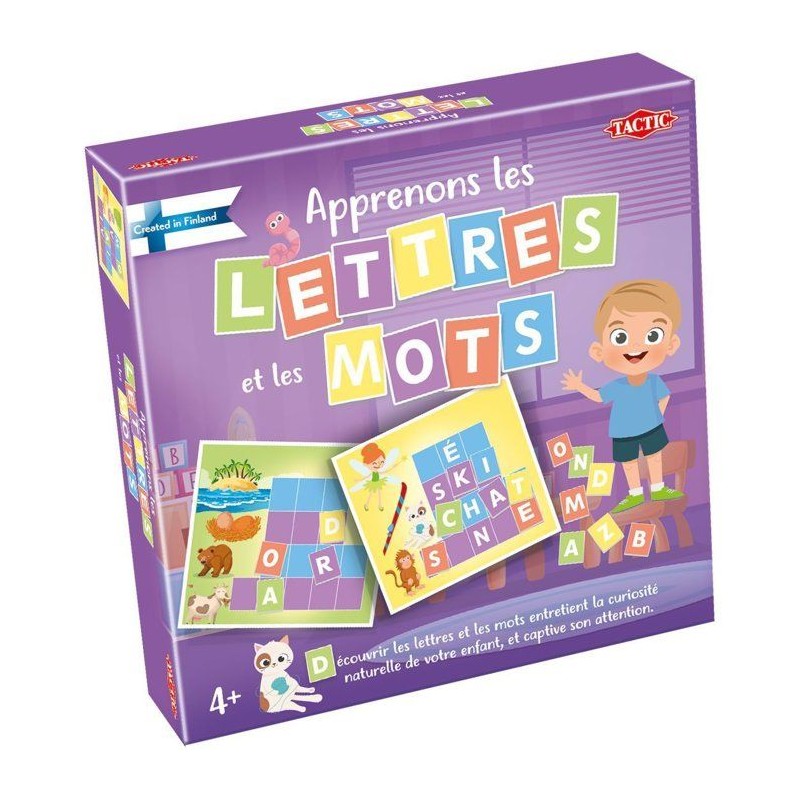 Apprenons les Lettres et les Mots - Jeu éducatif - TACTIC - 2 joueurs