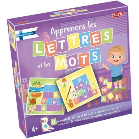 Apprenons les Lettres et les Mots - Jeu éducatif - TACTIC - 2 joueurs