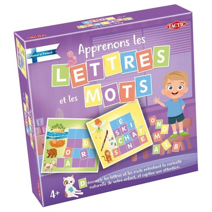 Apprenons les Lettres et les Mots - Jeu éducatif - TACTIC - 2 joueurs et plus - Des 4 ans Apprenons les Lettres et les Mots - Jeu éducatif - TACTIC - 2 joueurs et plus - Des 4 ans