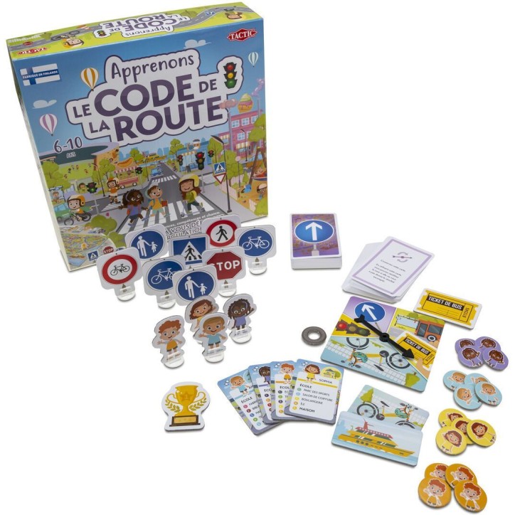 Apprenons le Code de la Route - Jeu éducatif - TACTIC - 2 joueurs et plus - Des 6 ans