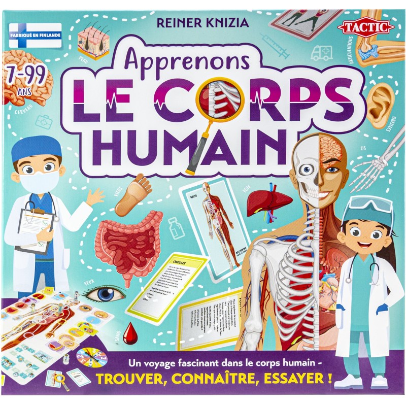 Apprenons le corps humain - Jeu éducatif - TACTIC - 2 joueurs et plus
