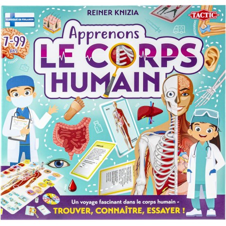 Apprenons le corps humain - Jeu éducatif - TACTIC - 2 joueurs et plus