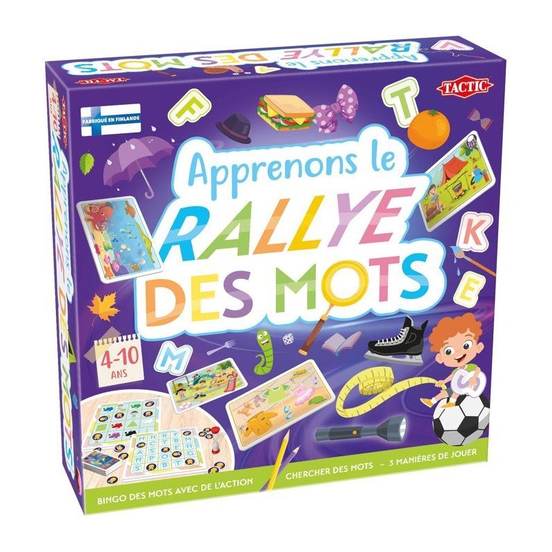 Apprenons le Rally des Mots - Jeu éducatif - TACTIC - 2 joueurs et pl