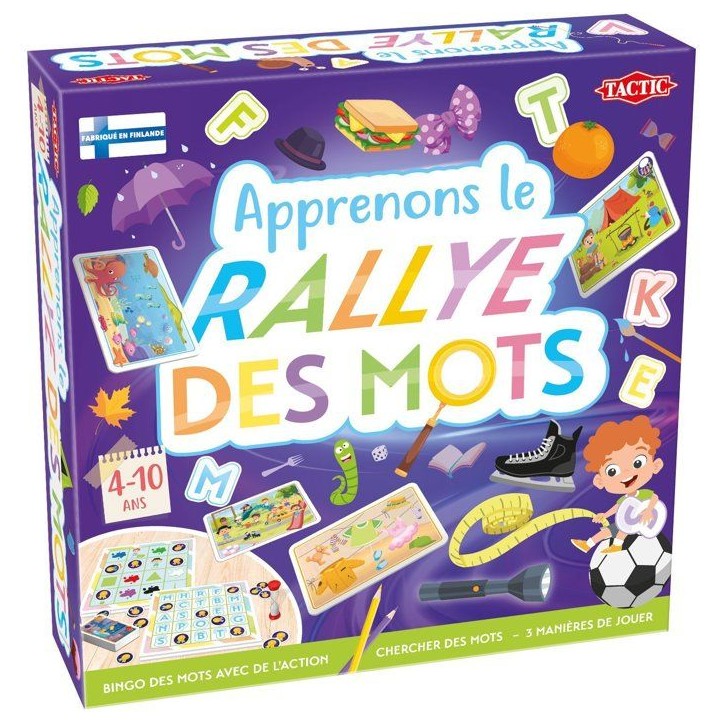Apprenons le Rally des Mots - Jeu éducatif - TACTIC - 2 joueurs et plus - Des 4 ans