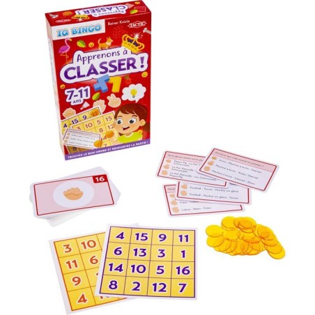 Apprenons a classer - Jeu de société - TACTIC - IQ Bingo - 2 joueurs