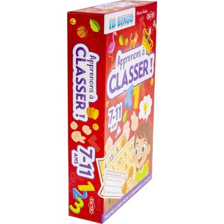 Apprenons a classer - Jeu de société - TACTIC - IQ Bingo - 2 joueurs - De 7 a 11 ans
