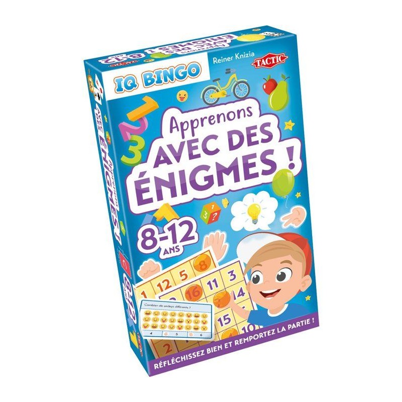 Apprenons avec des énigmes - Jeu de société - TACTIC - IQ Bingo - 2
