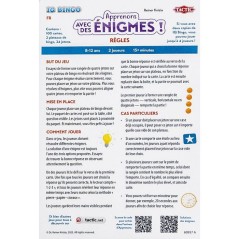 Apprenons avec des énigmes - Jeu de société - TACTIC - IQ Bingo - 2