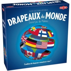 Drapeaux du Monde - Jeu de quiz - TACTIC - 2 a 6 joueurs - Des 8 ans