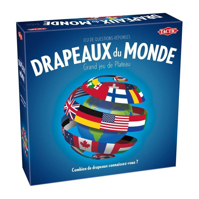 Drapeaux du Monde - Jeu de quiz - TACTIC - 2 a 6 joueurs - Des 8 ans